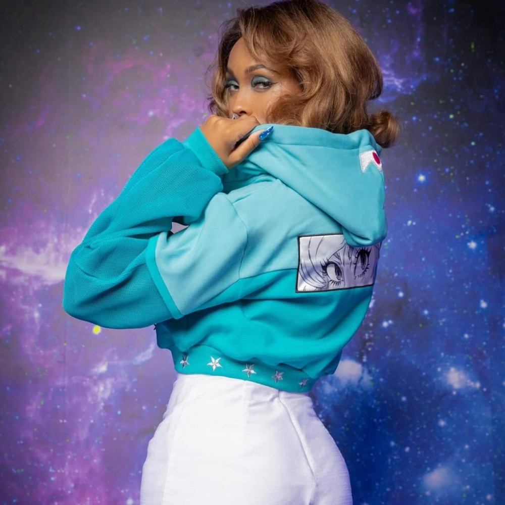 Firaxwear Luna Blue Princess Hoodie *M* New w/tags